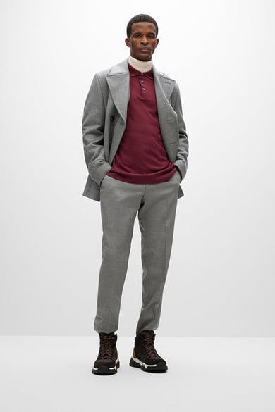 ΜΠΛΟΥΖΑ POLO BOSS - 604 ΜΠΟΡΝΤΩ